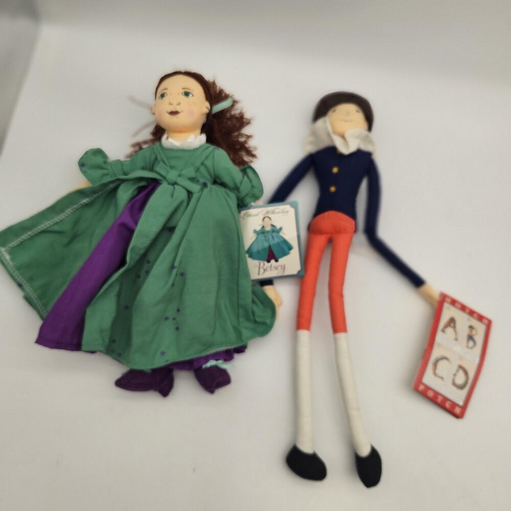 Vintage‎ Colonial Williamsburg Betsey & Hotch Potch Cloth Dolls Pair MerryMakers